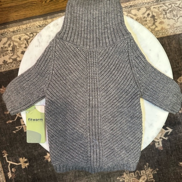 Dog Sweater | Two Sweaters | Green Sheep Pattern | Gray | Small | Fitwarm - Picture 8 of 8